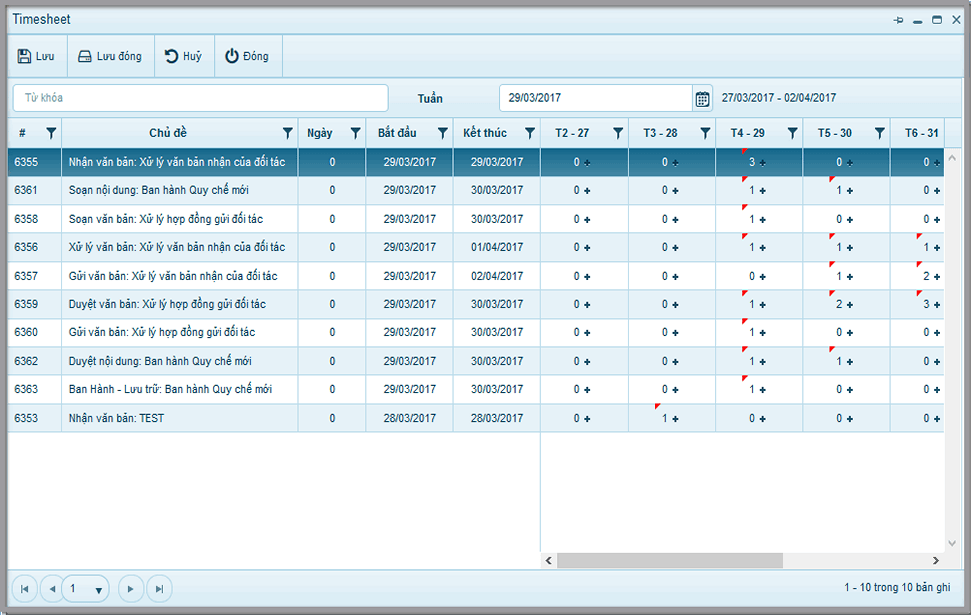 Timesheet