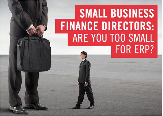 Giám đốc tài chính doanh  nghiệp nhỏ: Bạn có quá nhỏ cho ERP?