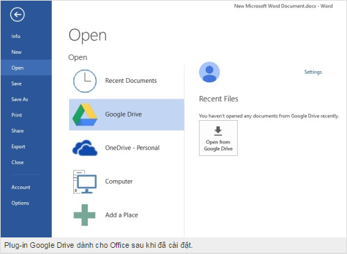 Bí quyết chỉnh sửa trực tiếp tài liệu Google Drive từ Office