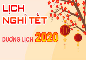 Thông báo lịch nghỉ Tết Dương lịch 2020